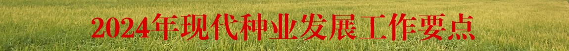 福建省农业农村厅关于印发2024年现代种业发展工作要点的通知